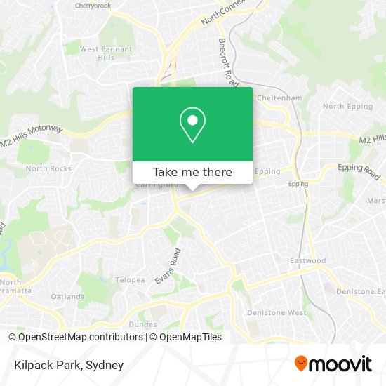 Mapa Kilpack Park