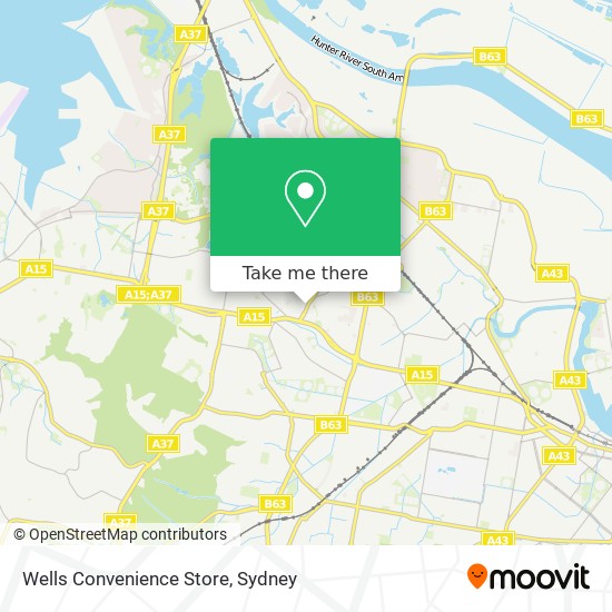 Wells Convenience Store map