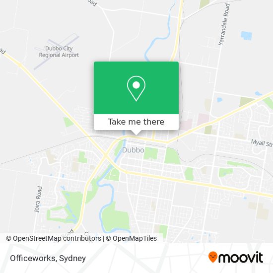 Officeworks map