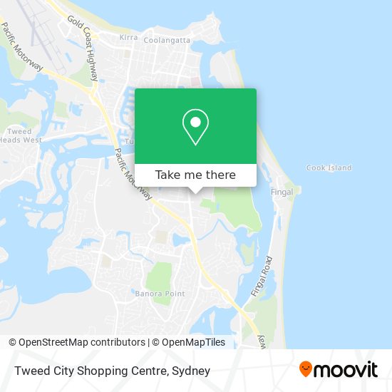 Mapa Tweed City Shopping Centre