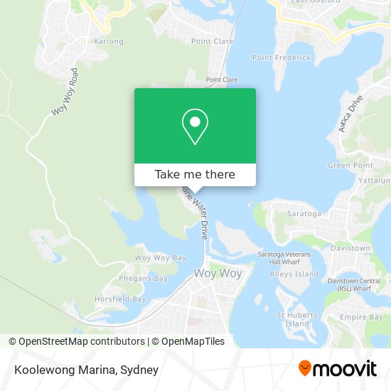 Koolewong Marina map