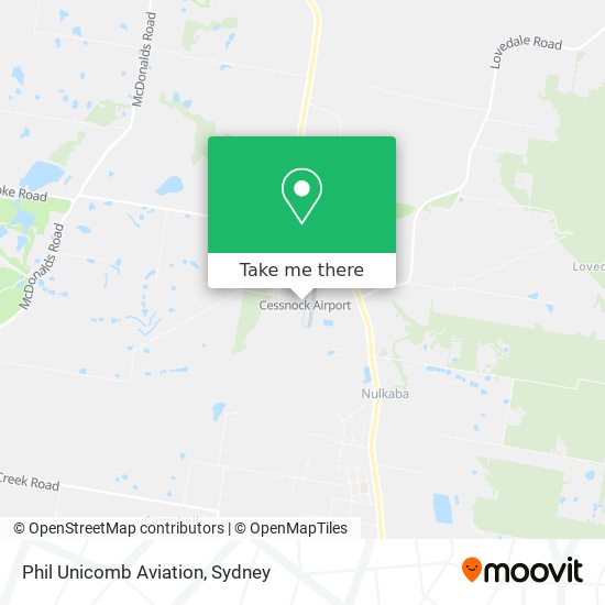 Phil Unicomb Aviation map