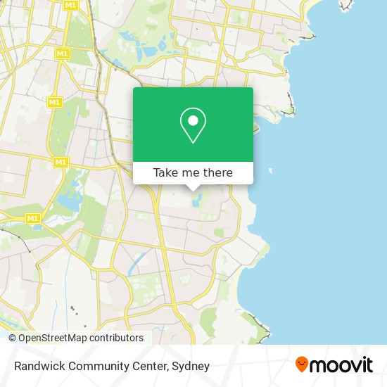 Randwick Community Center map