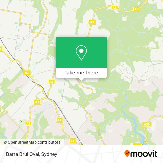 Barra Brui Oval map