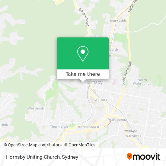 Hornsby Uniting Church map