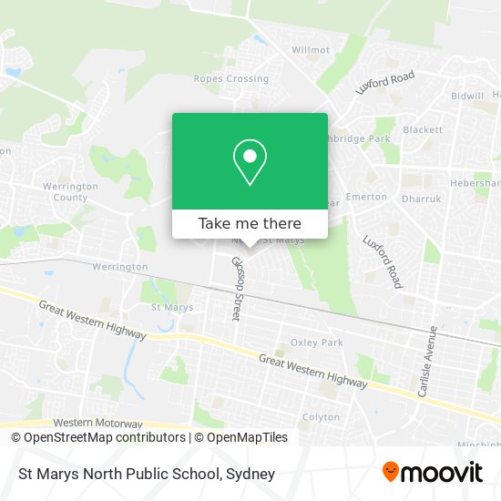 Mapa St Marys North Public School