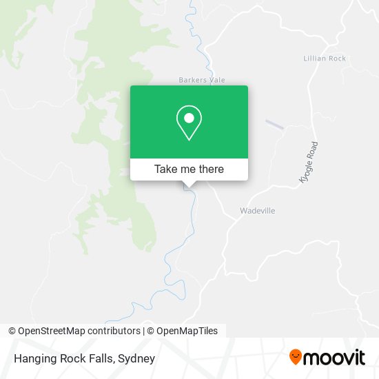 Hanging Rock Falls map