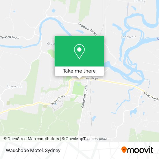 Wauchope Motel map