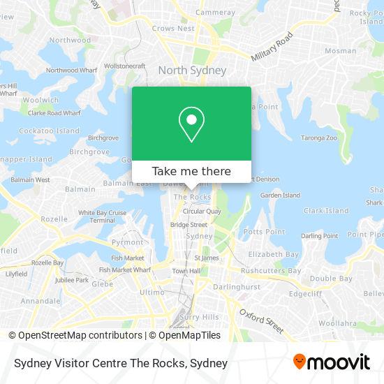 Sydney Visitor Centre The Rocks map