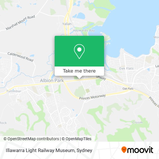 Illawarra Light Railway Museum map