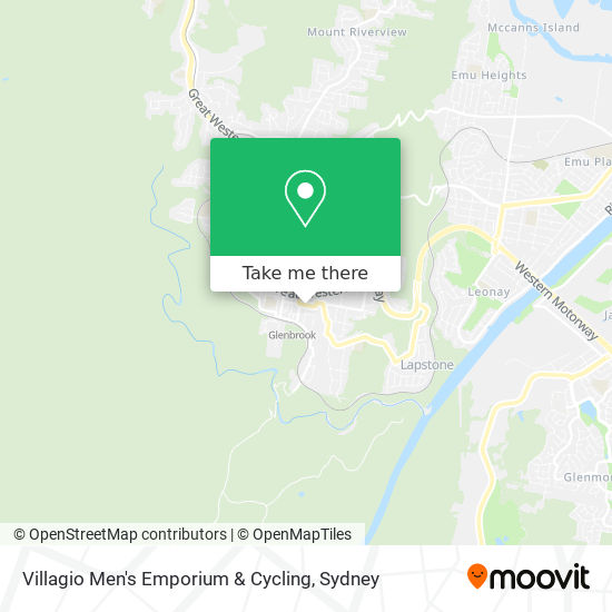 Villagio Men's Emporium & Cycling map