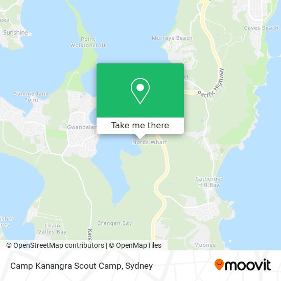 Camp Kanangra Scout Camp map