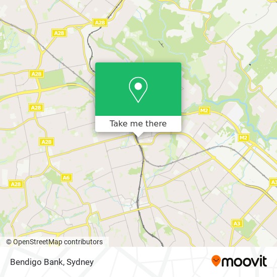 Mapa Bendigo Bank