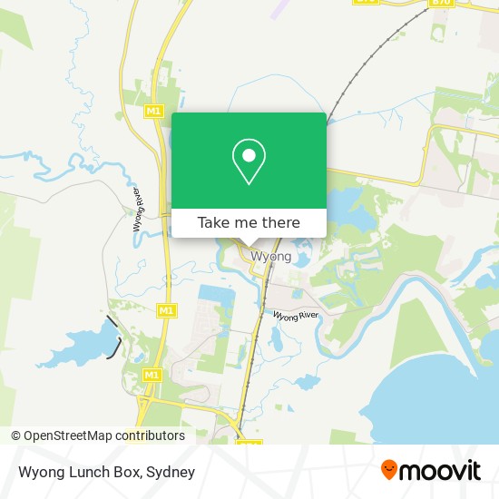 Wyong Lunch Box map