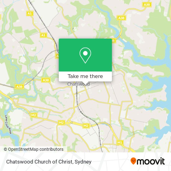 Chatswood Church of Christ map