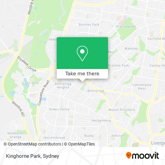 Mapa Kinghorne Park