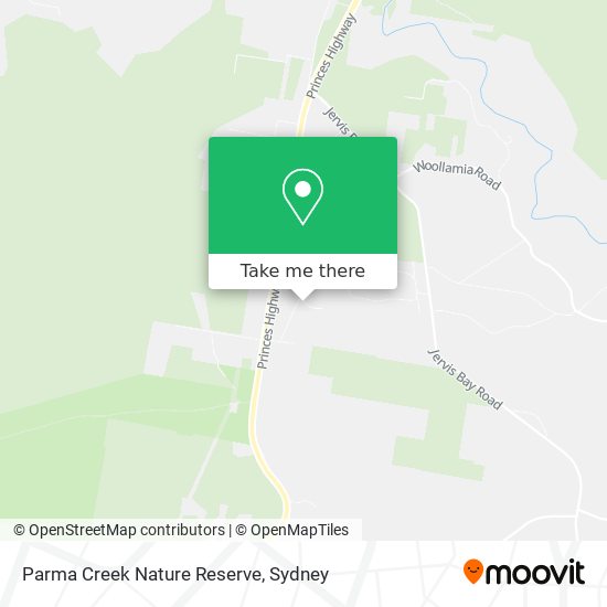 Parma Creek Nature Reserve map