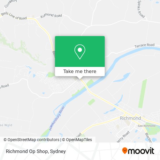 Richmond Op Shop map