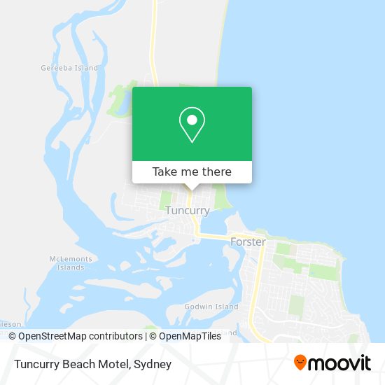 Tuncurry Beach Motel map