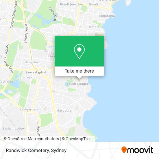 Randwick Cemetery map