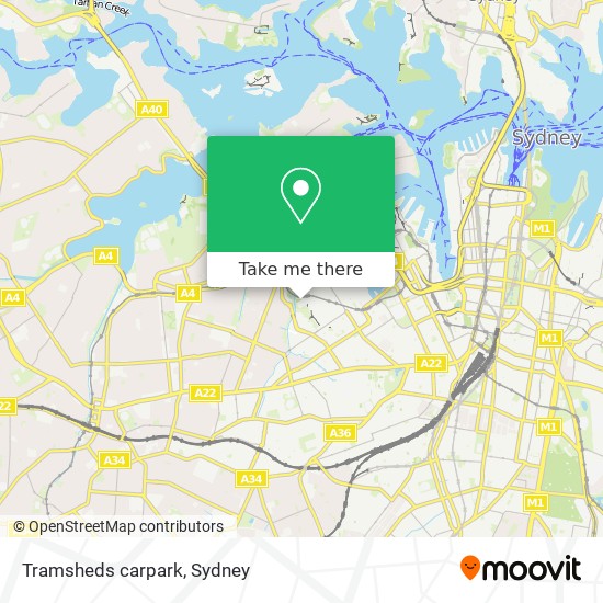 Tramsheds carpark map