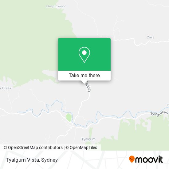 Tyalgum Vista map