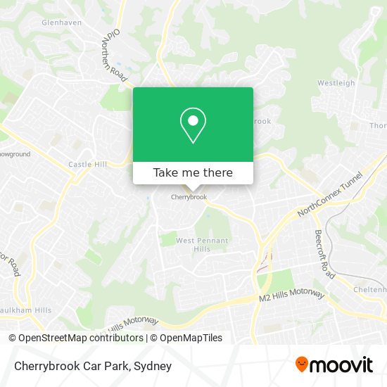 Mapa Cherrybrook Car Park