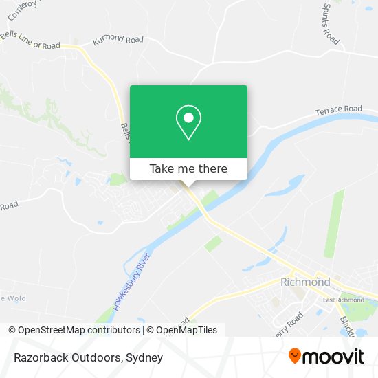 Razorback Outdoors map