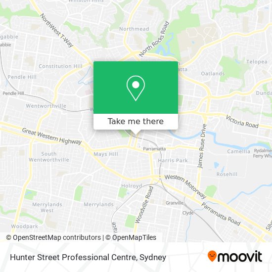 Hunter Street Professional Centre map