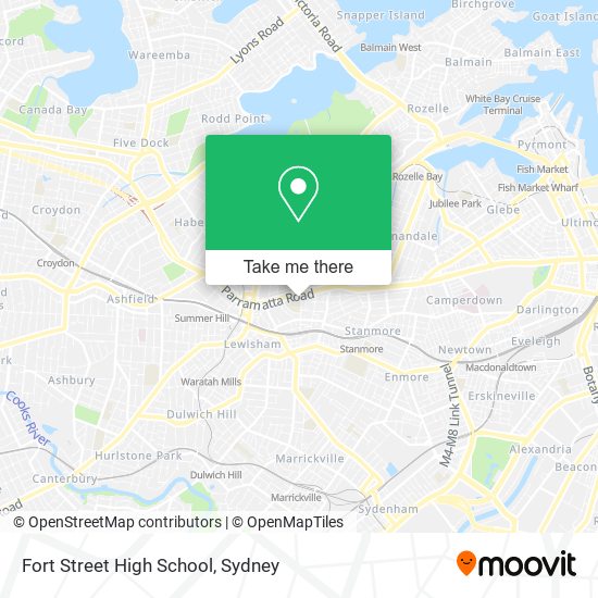 Mapa Fort Street High School