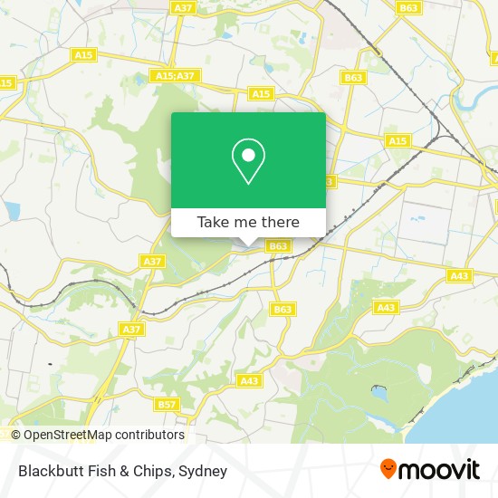 Mapa Blackbutt Fish & Chips