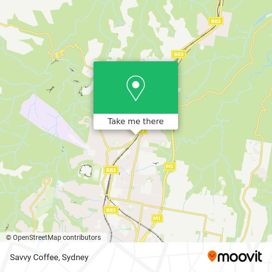 Mapa Savvy Coffee