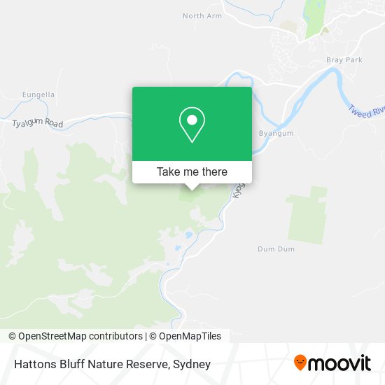 Hattons Bluff Nature Reserve map