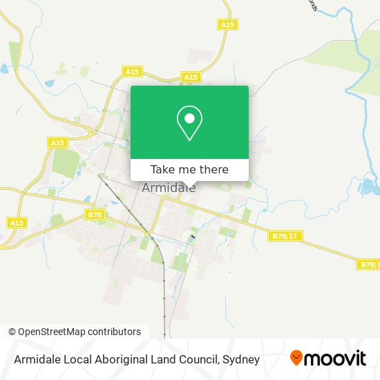 Armidale Local Aboriginal Land Council map