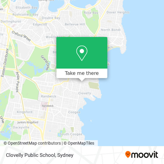 Mapa Clovelly Public School