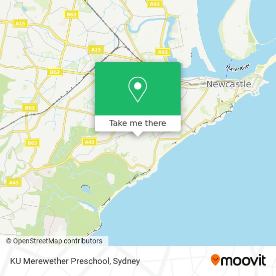 KU Merewether Preschool map