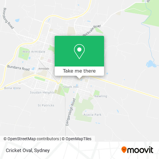 Mapa Cricket Oval