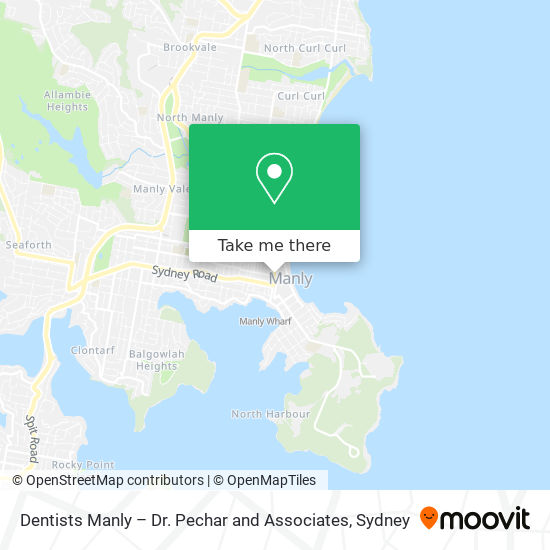 Dentists Manly – Dr. Pechar and Associates map