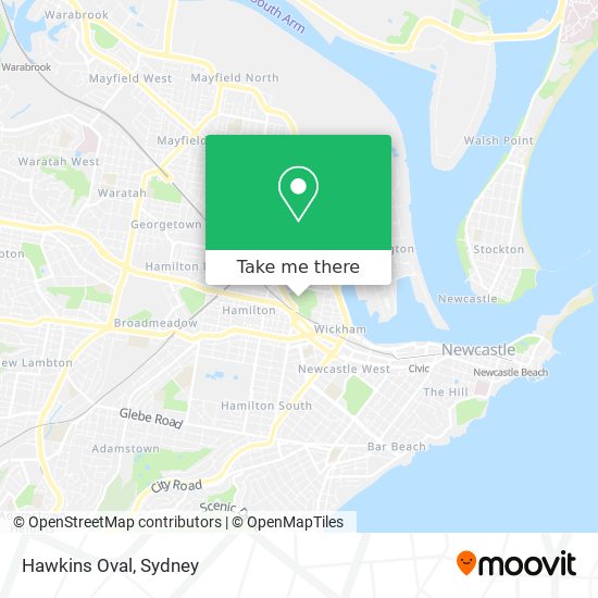 Mapa Hawkins Oval