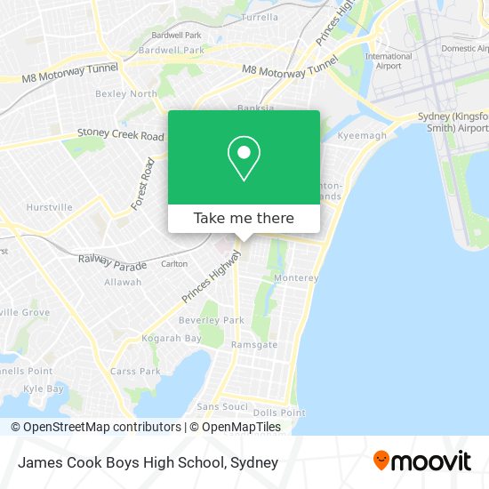 James Cook Boys High School map