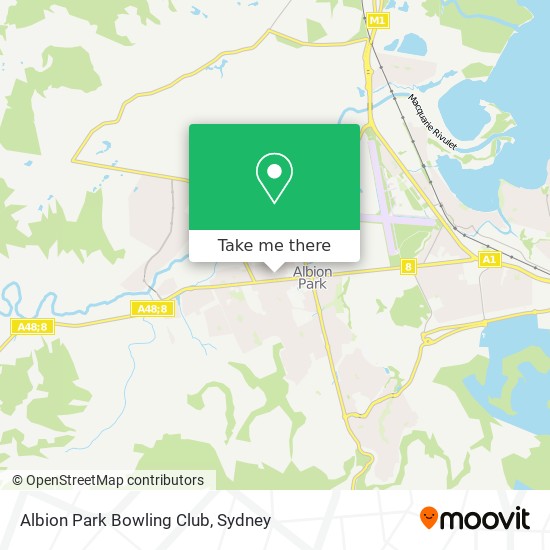 Mapa Albion Park Bowling Club