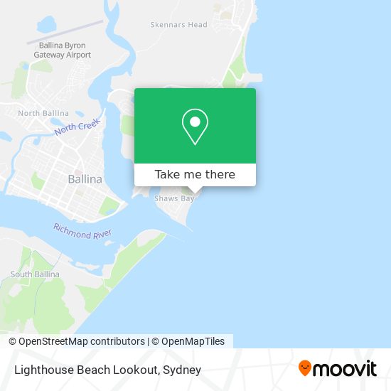 Lighthouse Beach Lookout map