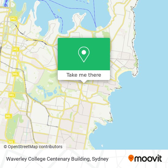 Mapa Waverley College Centenary Building