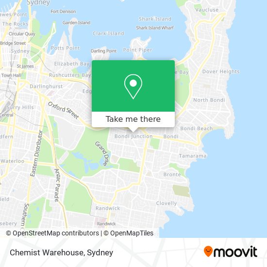 Mapa Chemist Warehouse