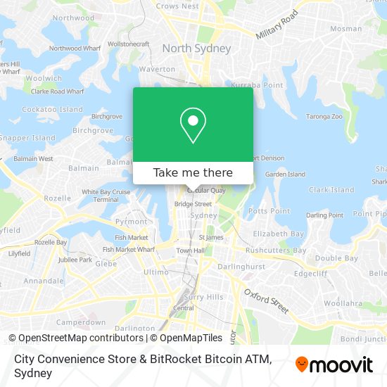 City Convenience Store & BitRocket Bitcoin ATM map