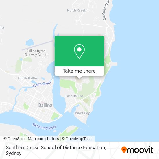 Southern Cross School of Distance Education map