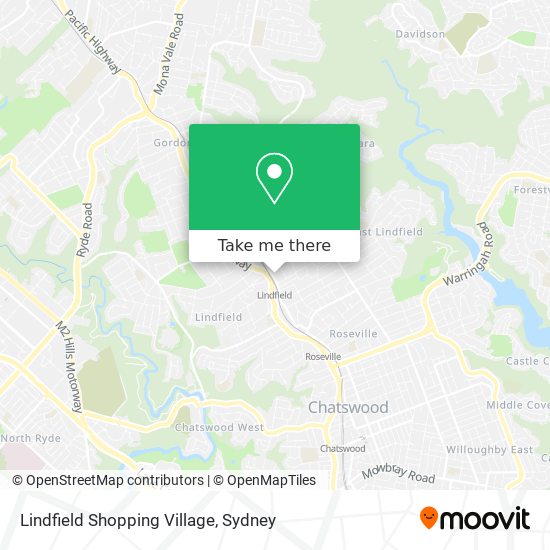 Lindfield Shopping Village map