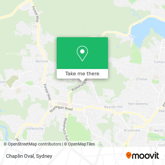 Mapa Chaplin Oval