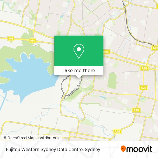 Mapa Fujitsu Western Sydney Data Centre