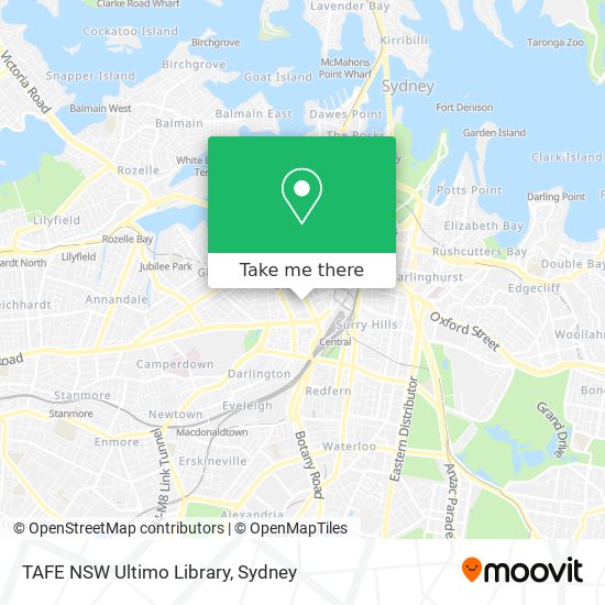 TAFE NSW Ultimo Library map